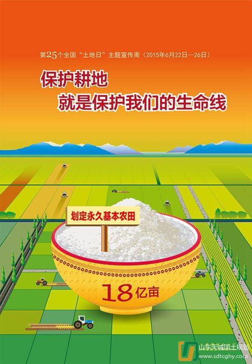 設計(jì)部：第25個全國(guó)“土(tǔ)地日(rì)”宣傳口号